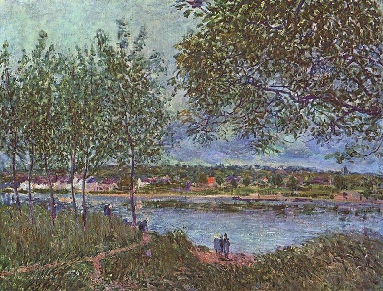 Alfred Sisley Weg der alten Fahre in By china oil painting image
